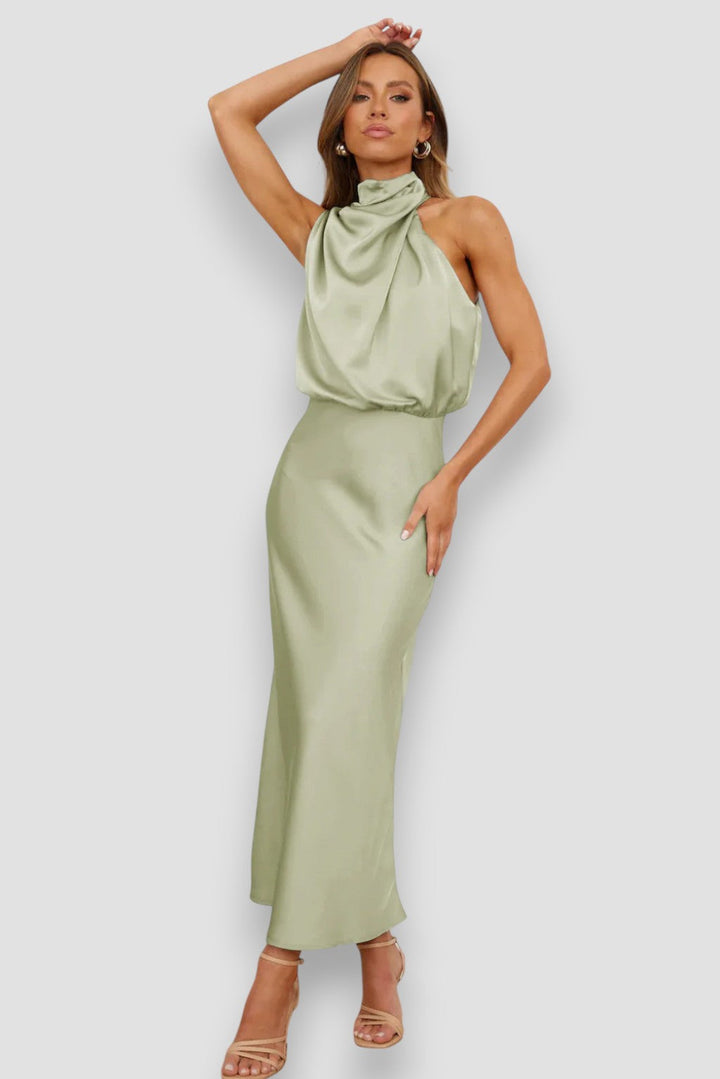Carlina Halter Summer Dress