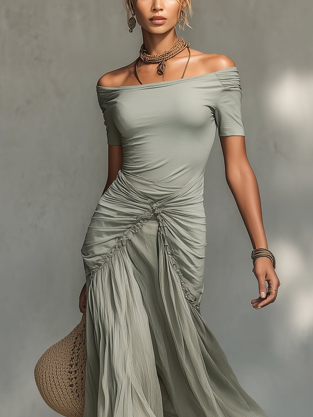 Clara Off-Shoulder Maxi Dress