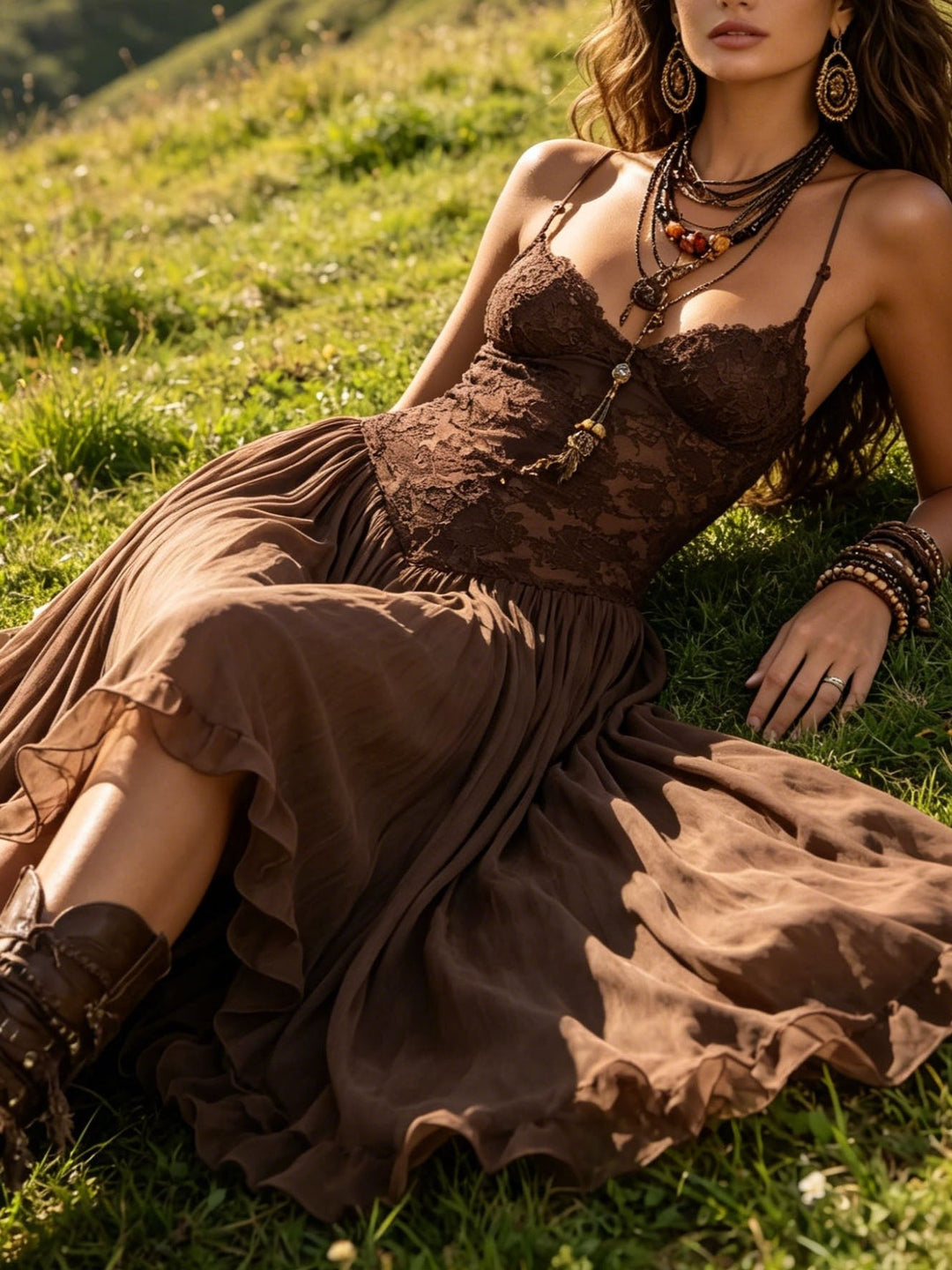 Natalia Panelled Maxi Dress