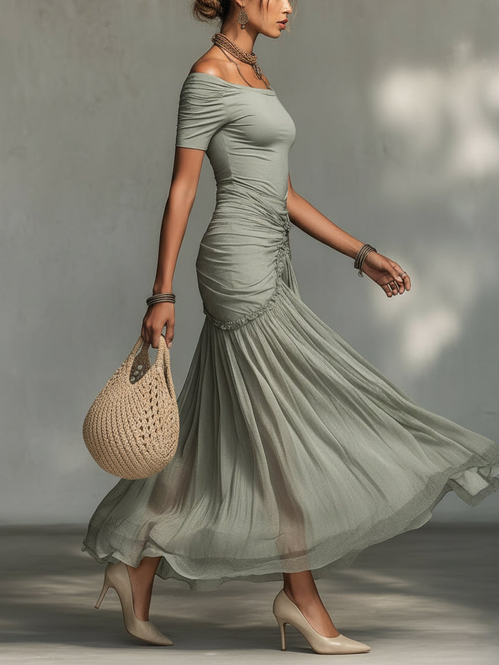 Clara Off-Shoulder Maxi Dress