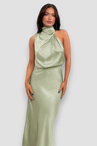 Carlina Halter Summer Dress