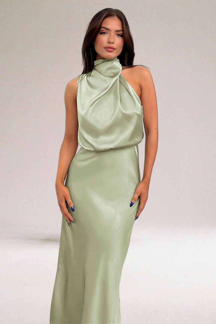 Flavia Glamorous Halter Dress
