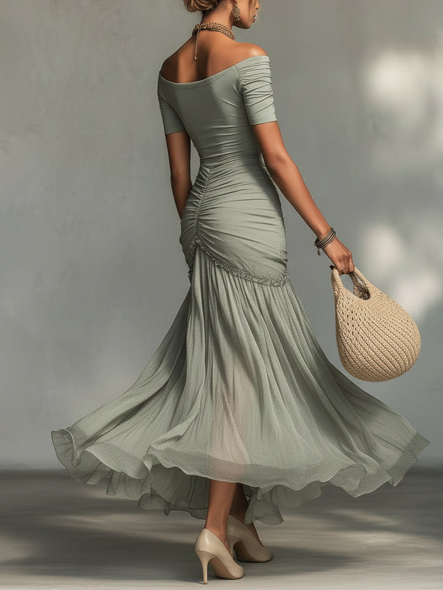 Clara Off-Shoulder Maxi Dress