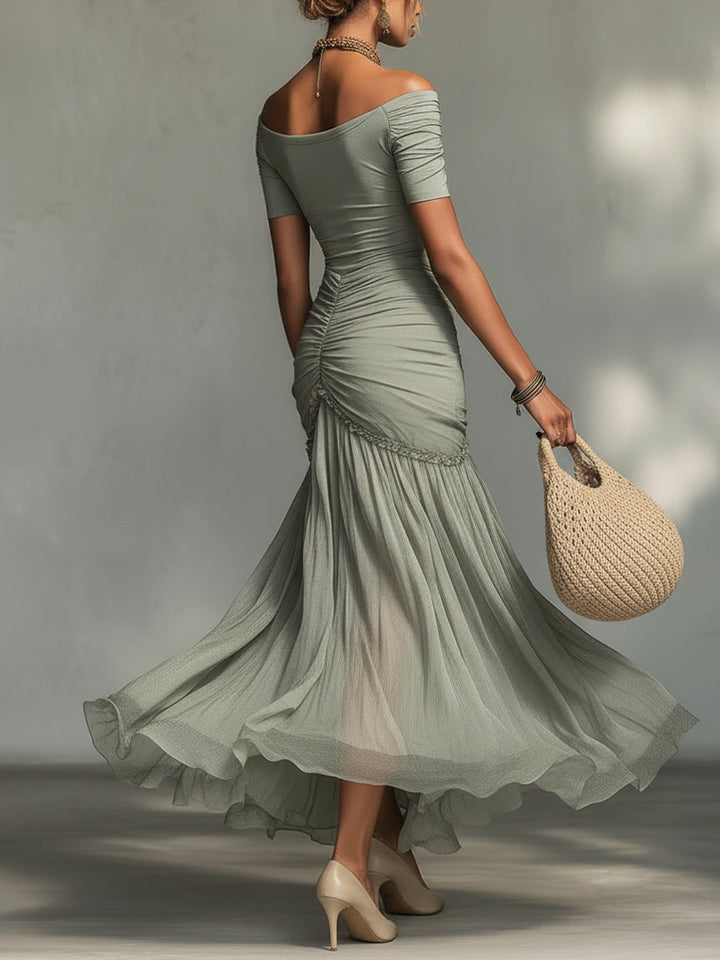 Clara Off-Shoulder Maxi Dress
