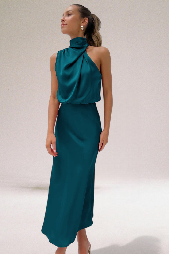 Flavia Glamorous Halter Dress