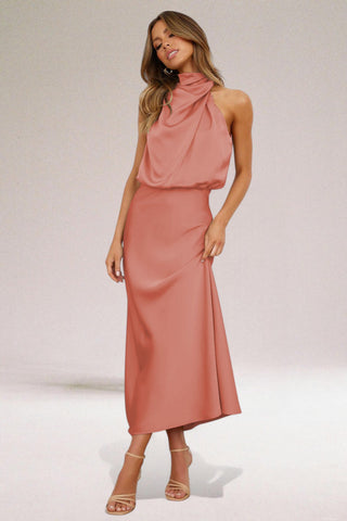 Flavia Glamorous Halter Dress