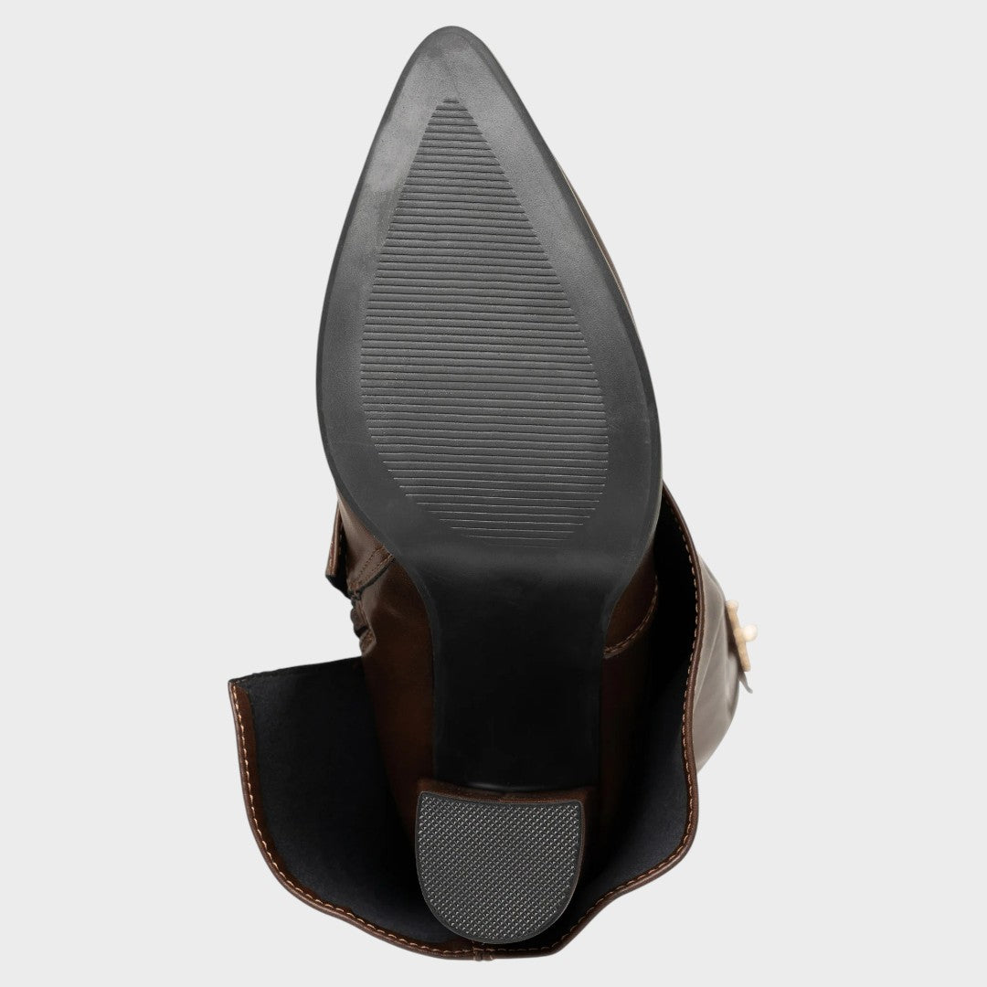Suri Leather-Look Wide Shaft Boots