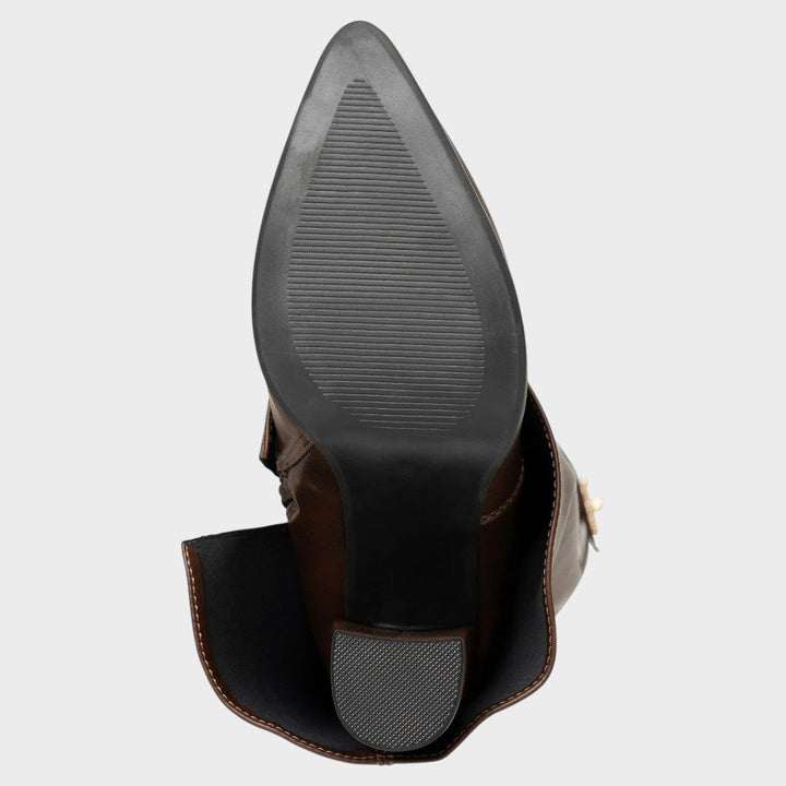 Suri Leather-Look Wide Shaft Boots