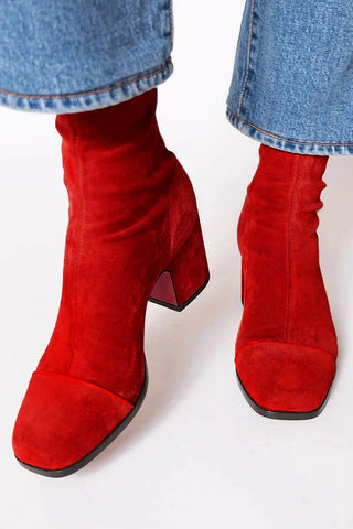 Beth Square Toe Block Heel Boots