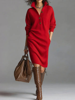 Lucia Collar Button Dress