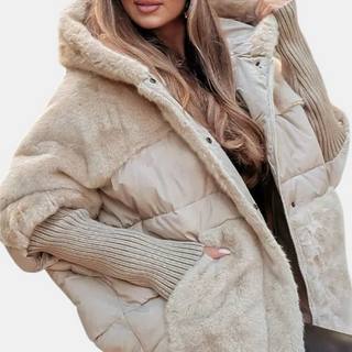 Juno Oversized Patchwork Puffer Jacket