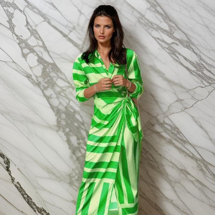 Amira Printed Wrap Dress