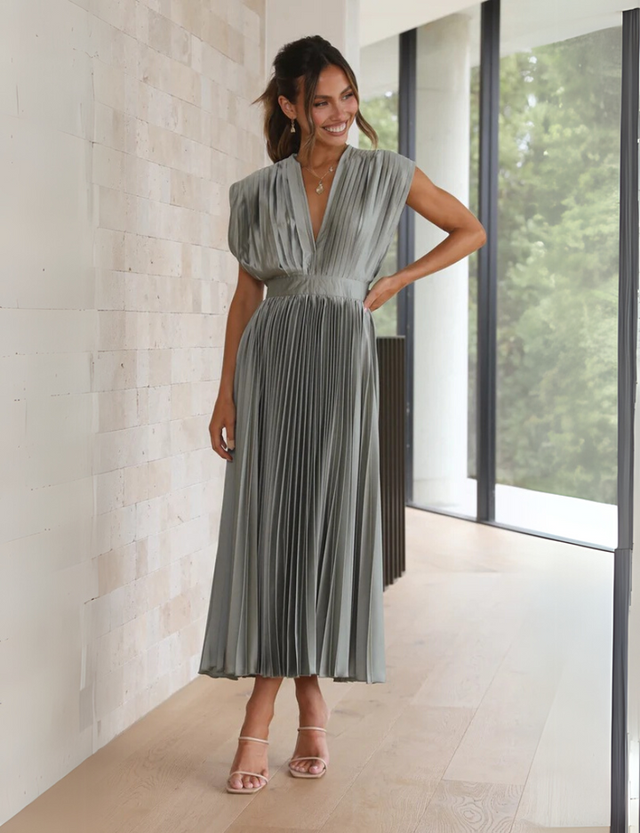 Marisol Elegant Pleated Dress