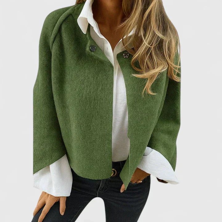 Koa Cropped Snap Button Jacket