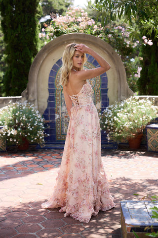 Serena Peach Textured Dress