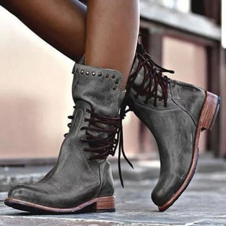Ciss Vintage Lace-Up Boots
