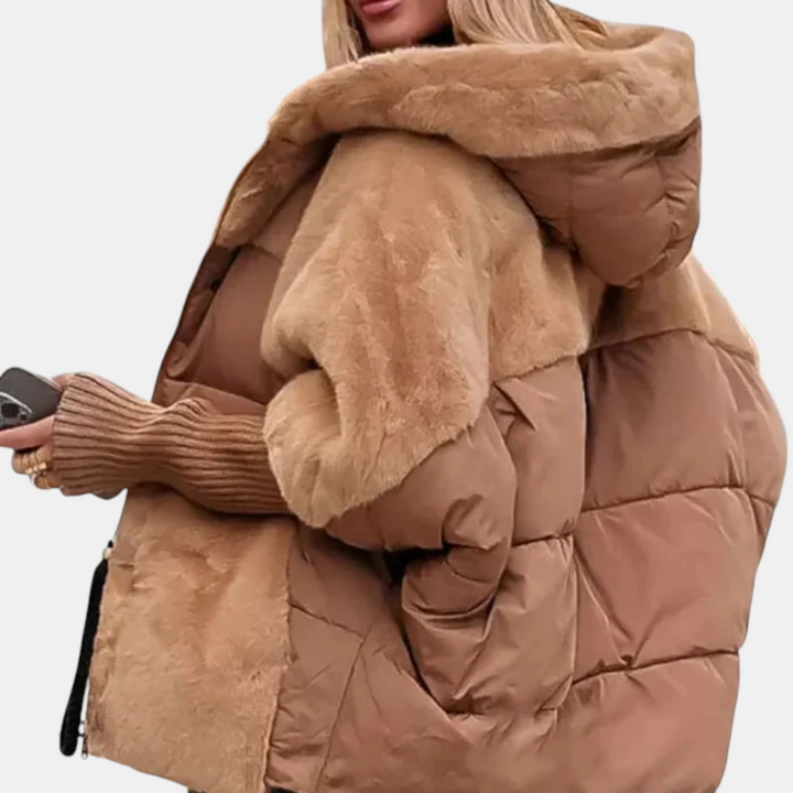 Juno Oversized Patchwork Puffer Jacket