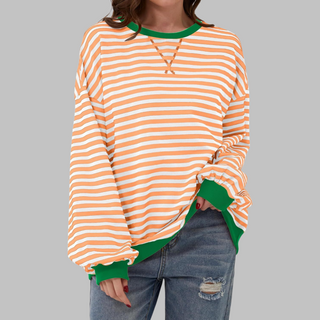 Malin Striped Relaxed Sweater