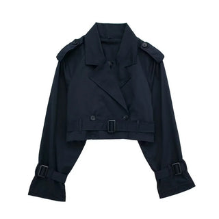 Geesje Cropped Trench Coat