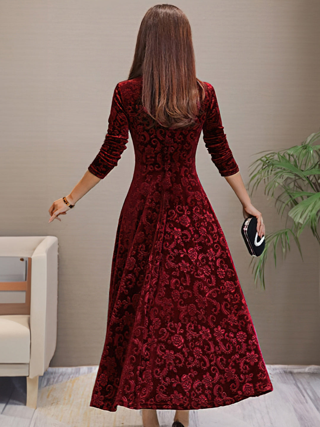 Denise V-Neck Party Dress