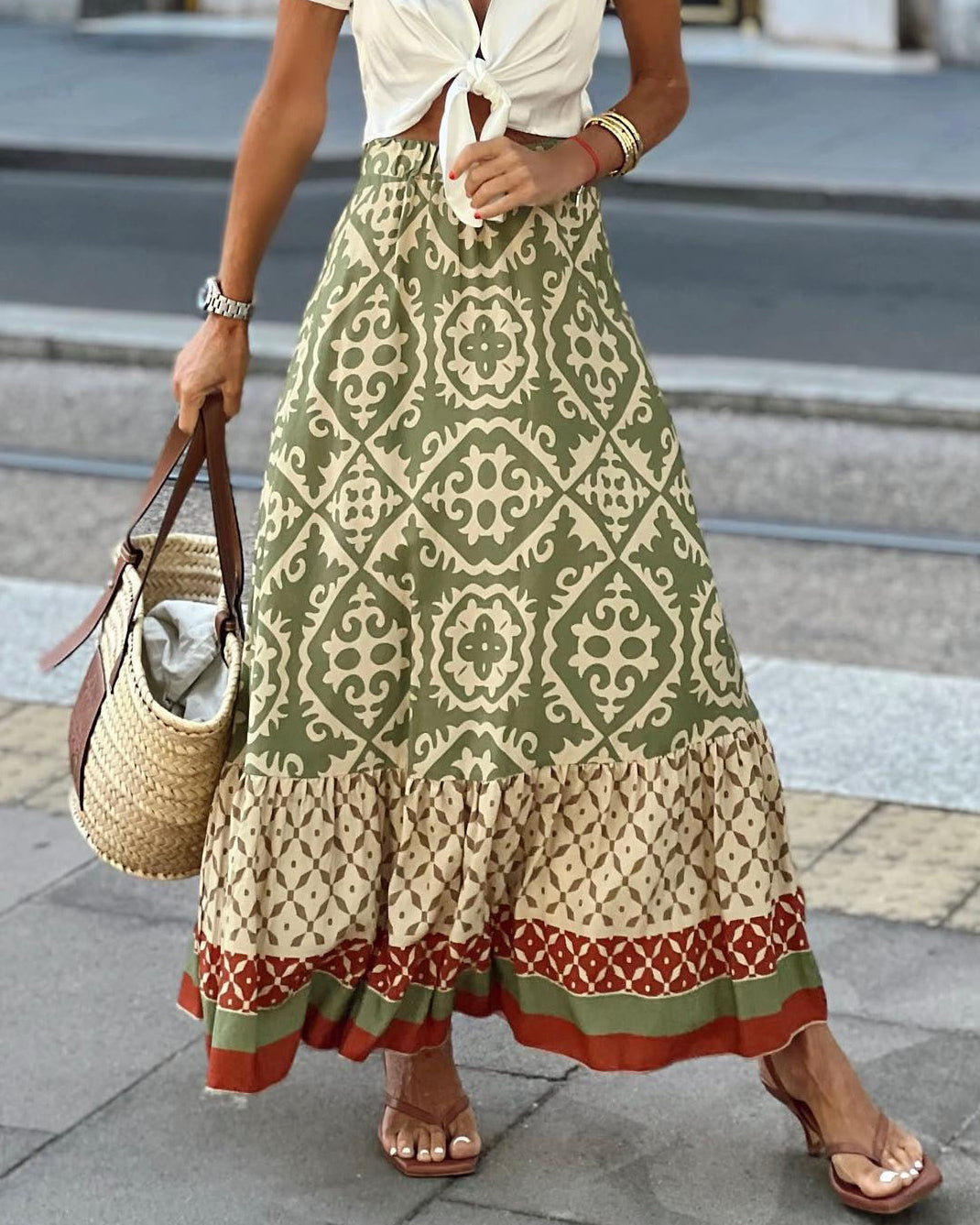 Sierra Boho Maxi Skirt