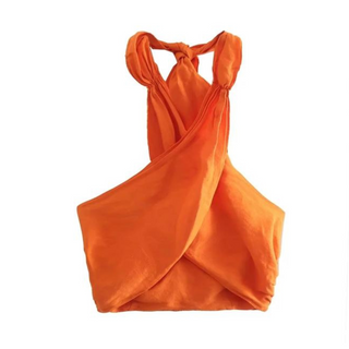 Chloe Crossover Halter Top & Wide-Leg Pants Set - Sienna & Stella, view 29