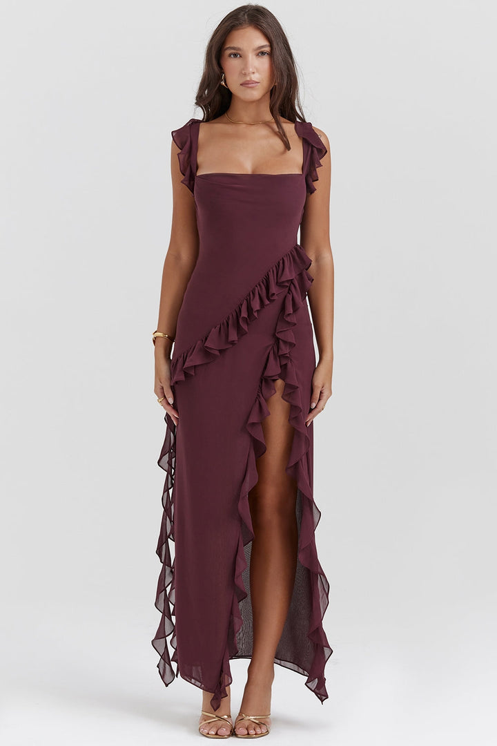 Dalia Ruffled Maxi Dress