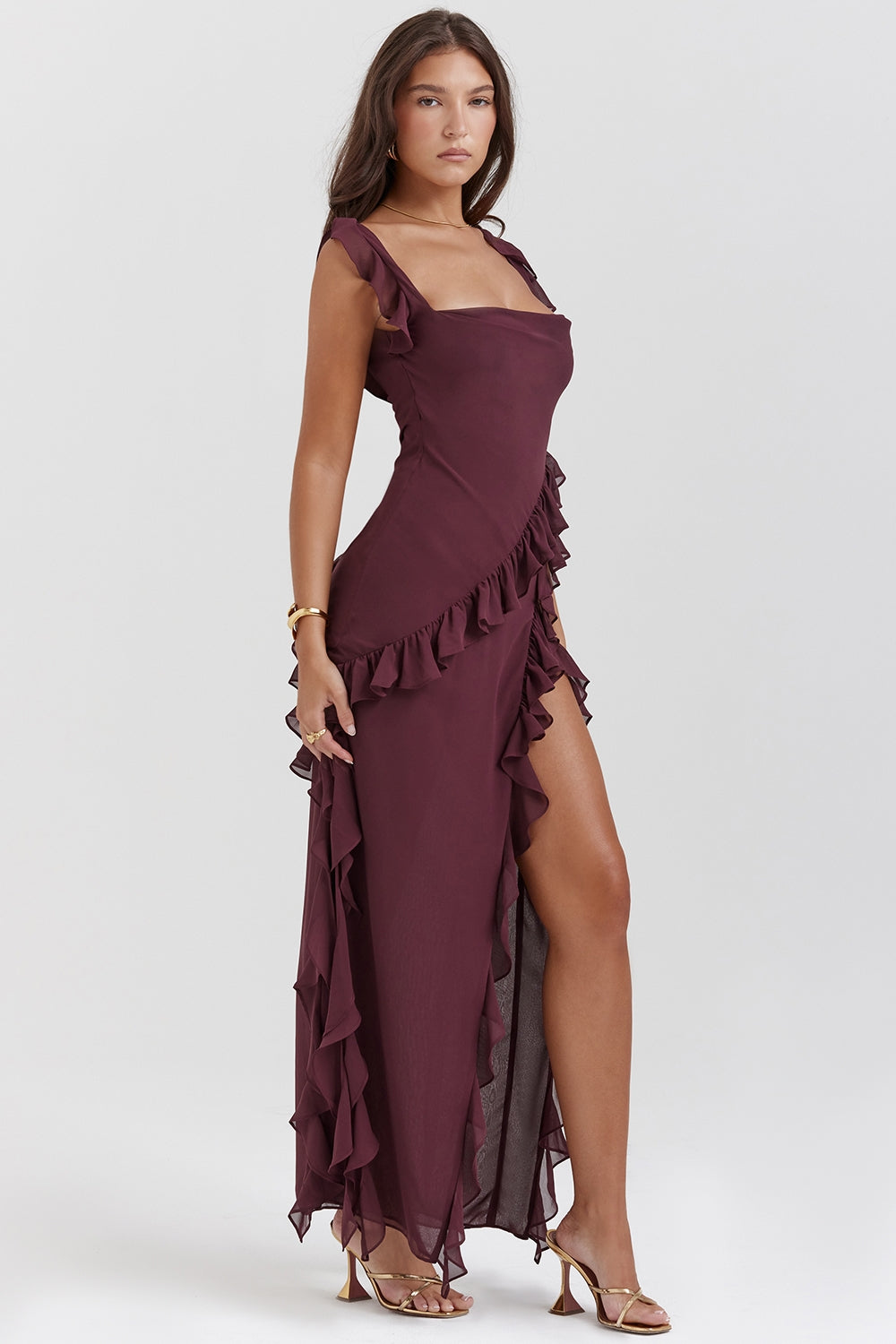 Dalia Ruffled Maxi Dress