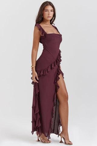 Dalia Ruffled Maxi Dress