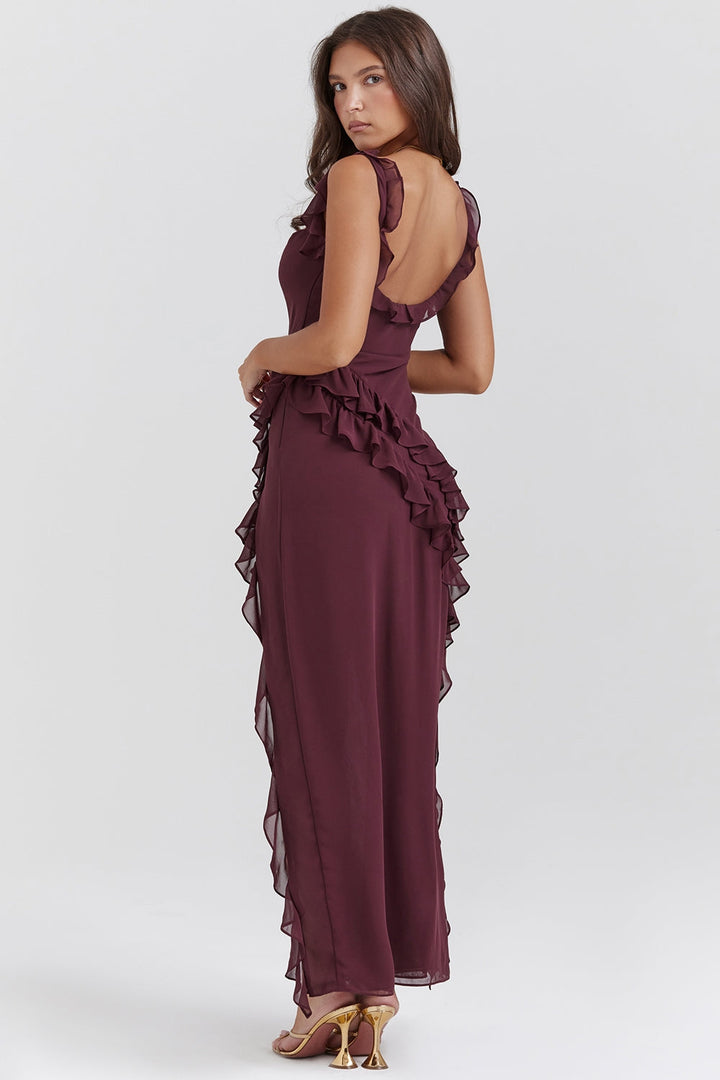 Dalia Ruffled Maxi Dress