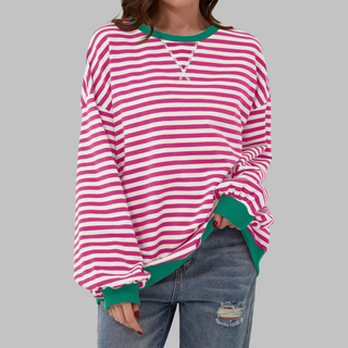 Malin Striped Relaxed Sweater
