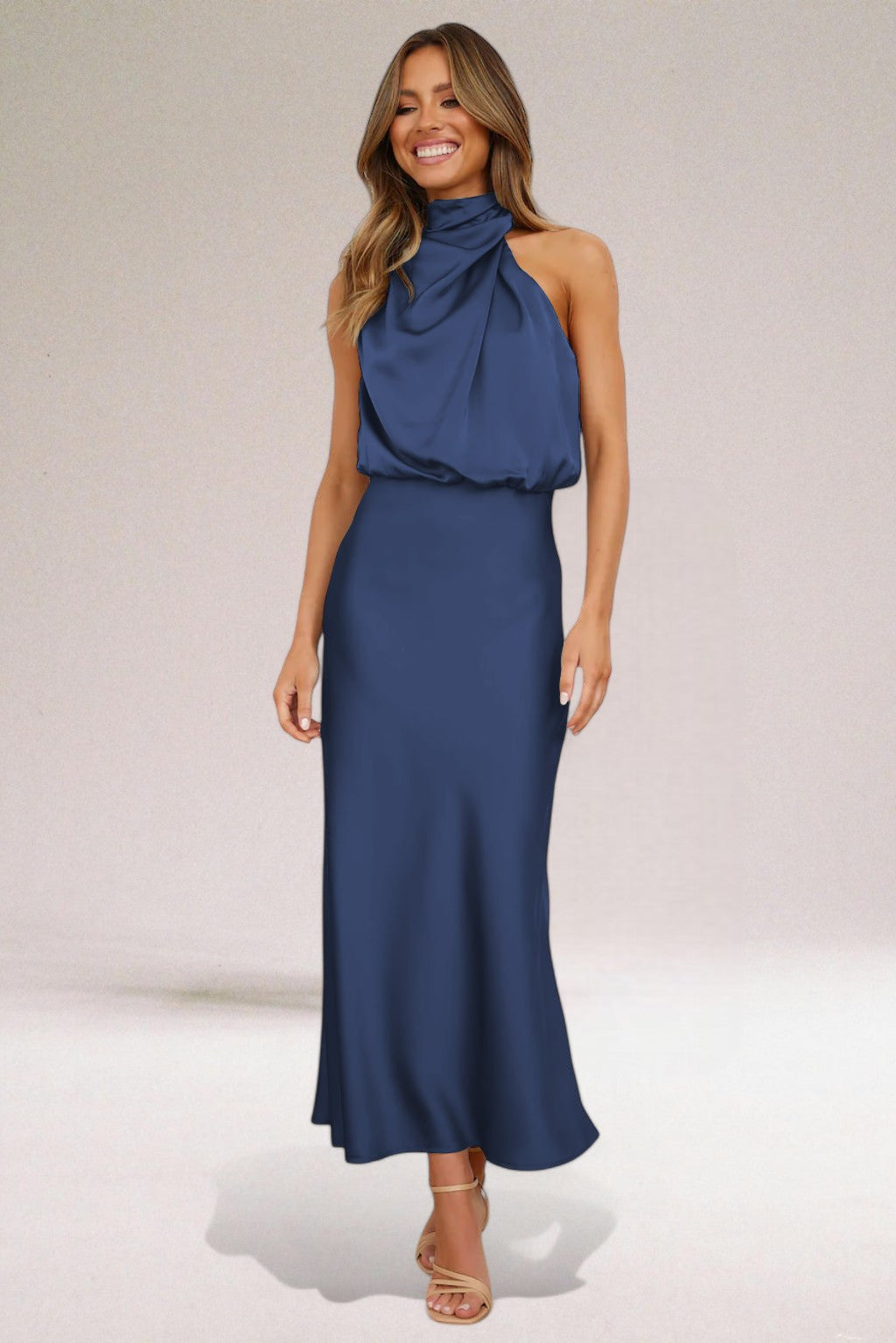 Flavia Glamorous Halter Dress