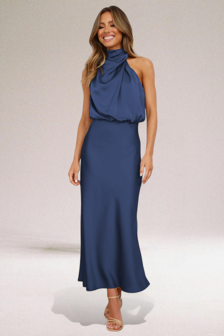 Flavia Glamorous Halter Dress