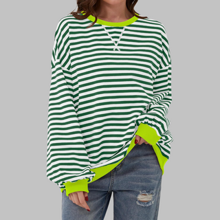 Malin Striped Relaxed Sweater