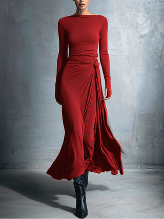 Nerissa Side Knot Maxi Dress