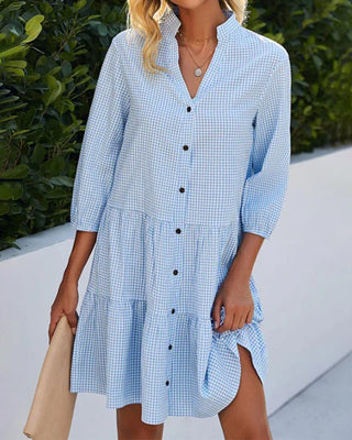 Blue Elegance Summer Dress