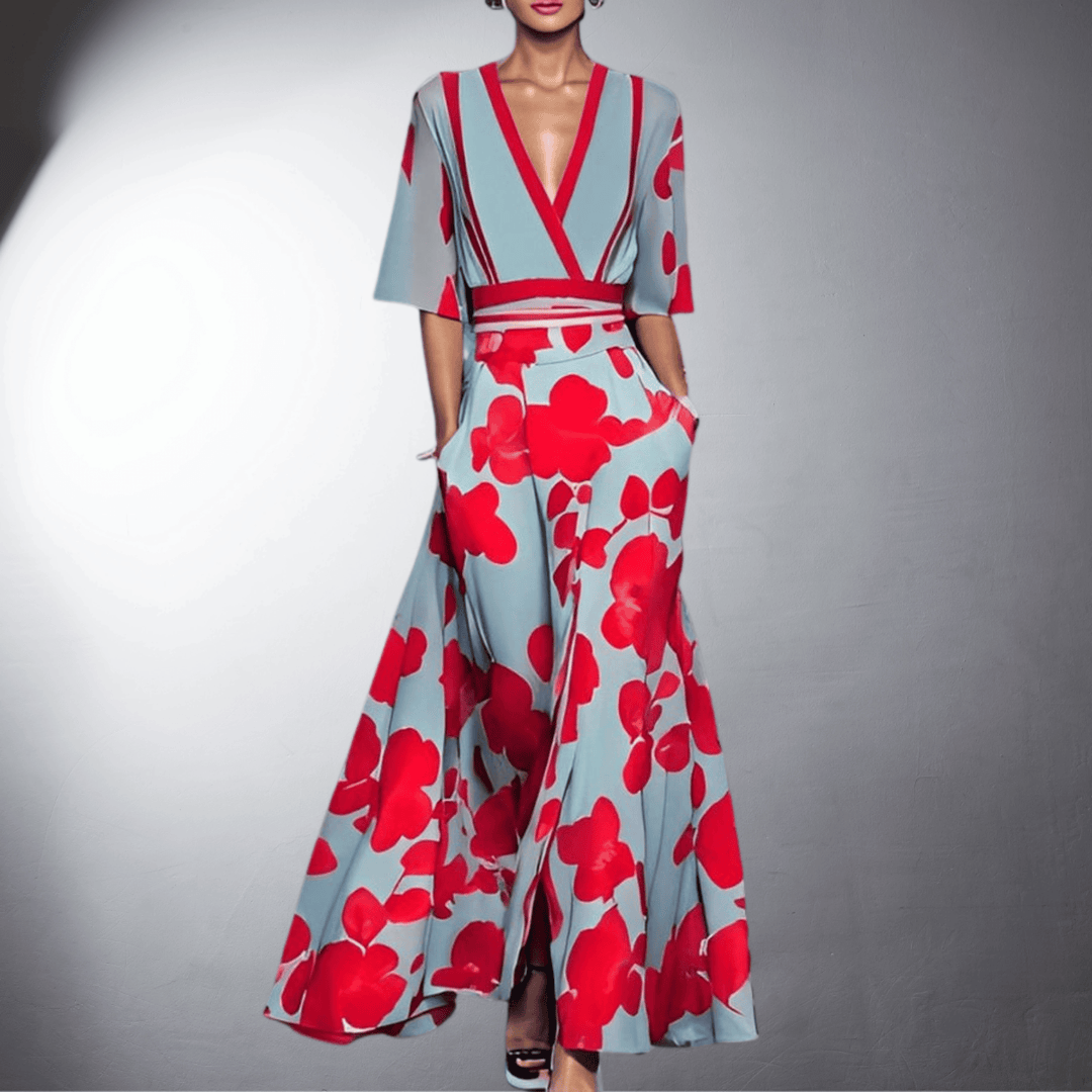 Elise Elegant Floral Dress