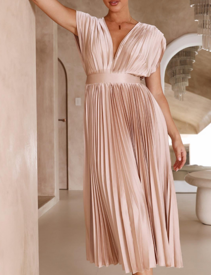 Marisol Elegant Pleated Dress