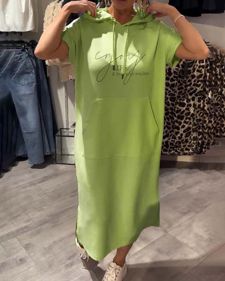 Saskia Casual Hooded Dress