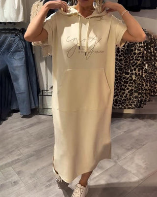 Saskia Casual Hooded Dress