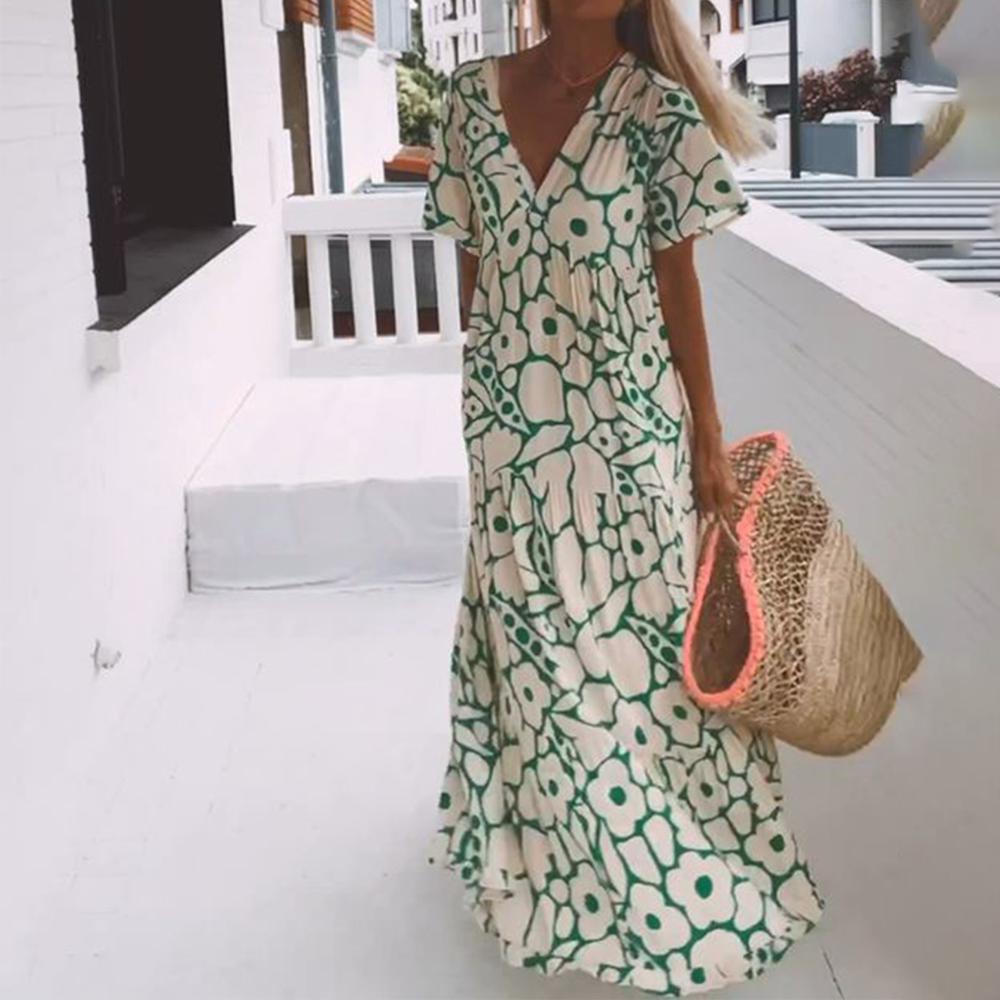 Naila Short Sleeve Maxi Dress