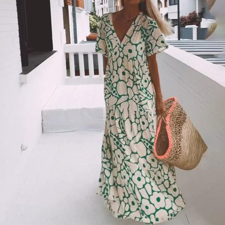 Naila Short Sleeve Maxi Dress