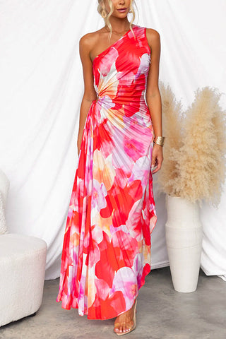 Parker Pleated One-Shoulder Summer Dress