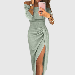 Isabeau Chic Halter Maxi Dress