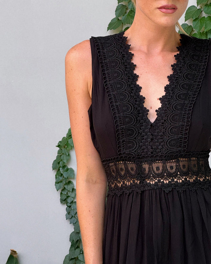 Charlize Handcrafted V-Neck Summer Dress