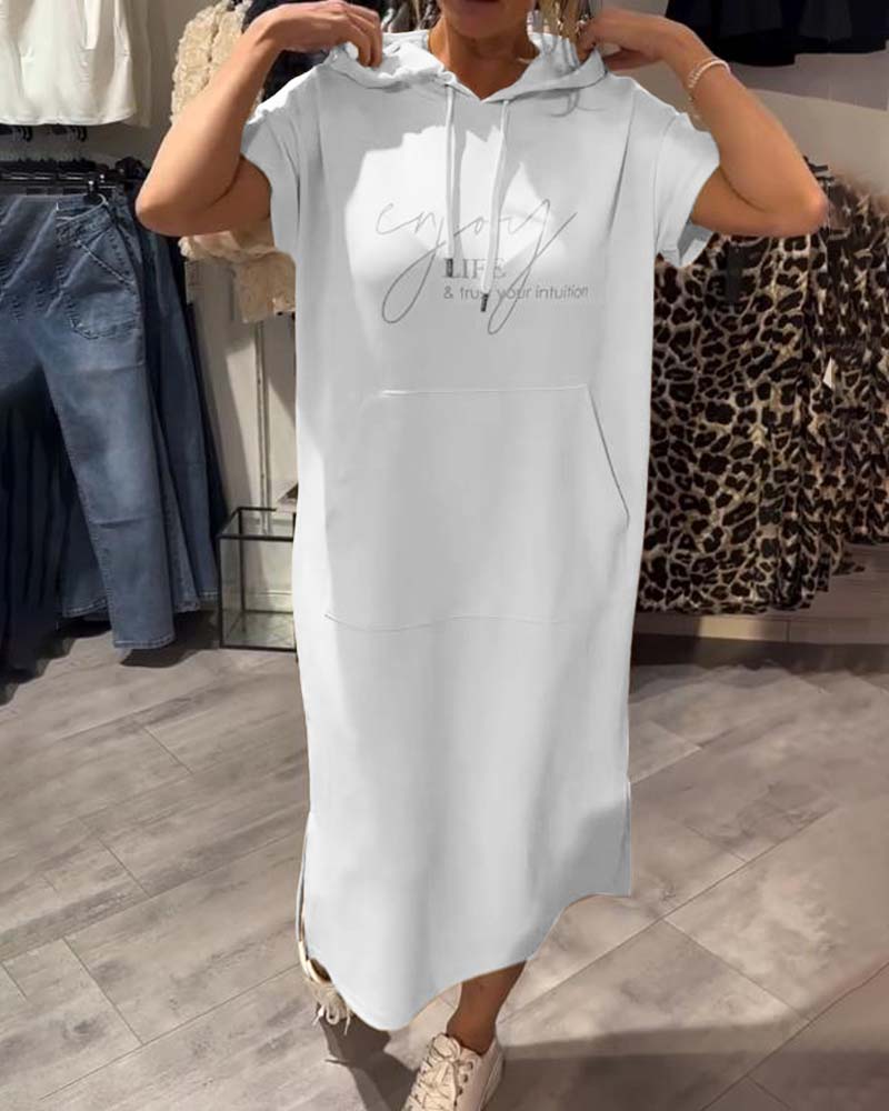 Saskia Casual Hooded Dress