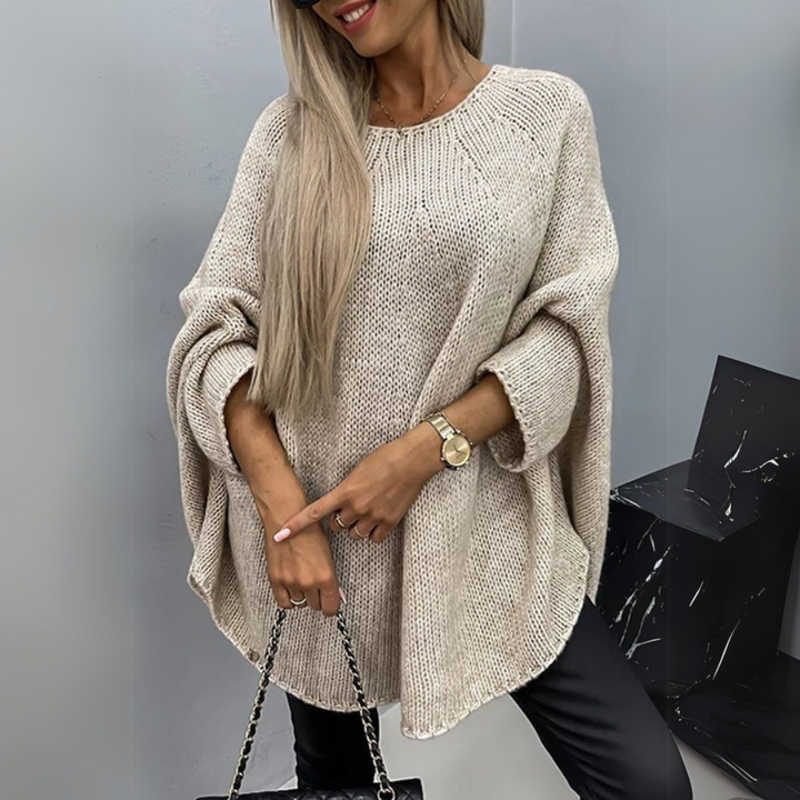 Isabelle Round Neck Braided Sweater