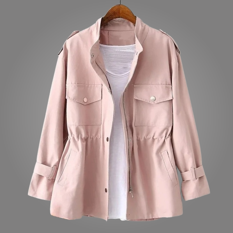 Amélie Double-Breasted Belted Overcoat