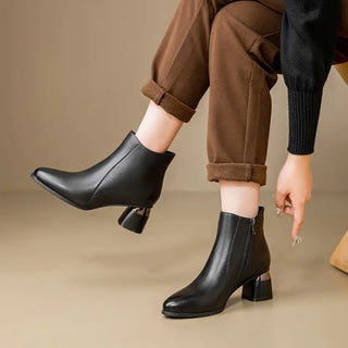 Nyla Metal Heel Boots