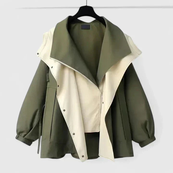 Rebekkah Belted Shower-Resistant Jacket